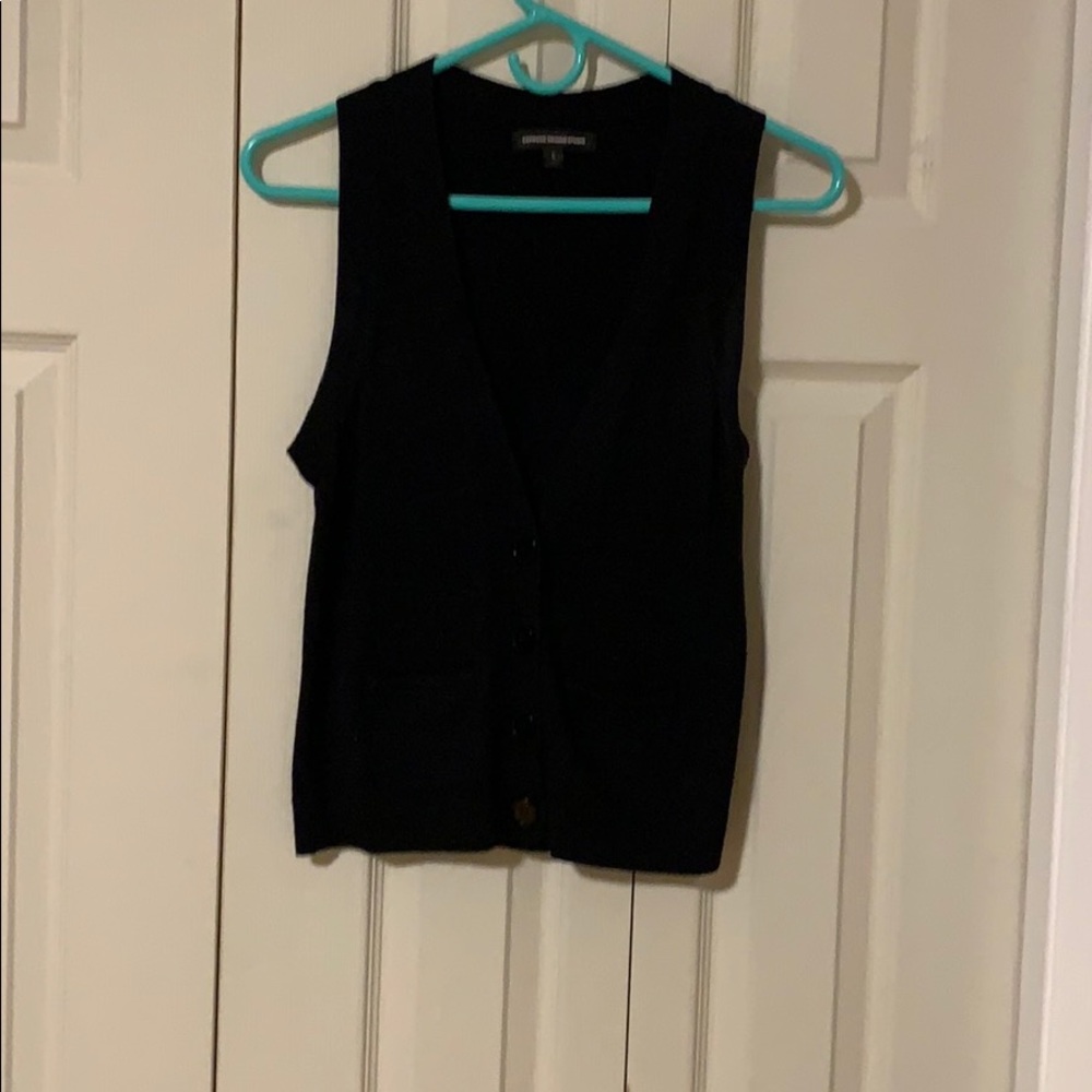 Black sweater vest